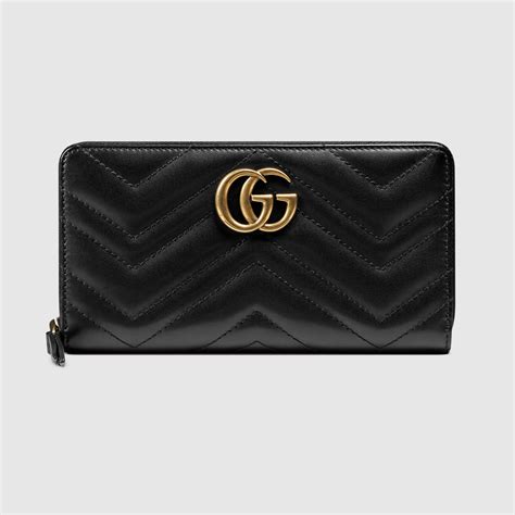 gucci zip around wallet womens|gucci marmont zip around wallet.